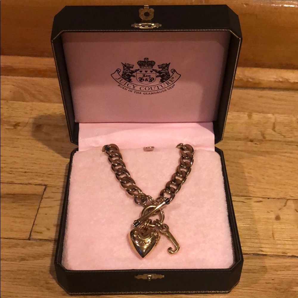 Juicy Couture Signature Heart Gold Necklace